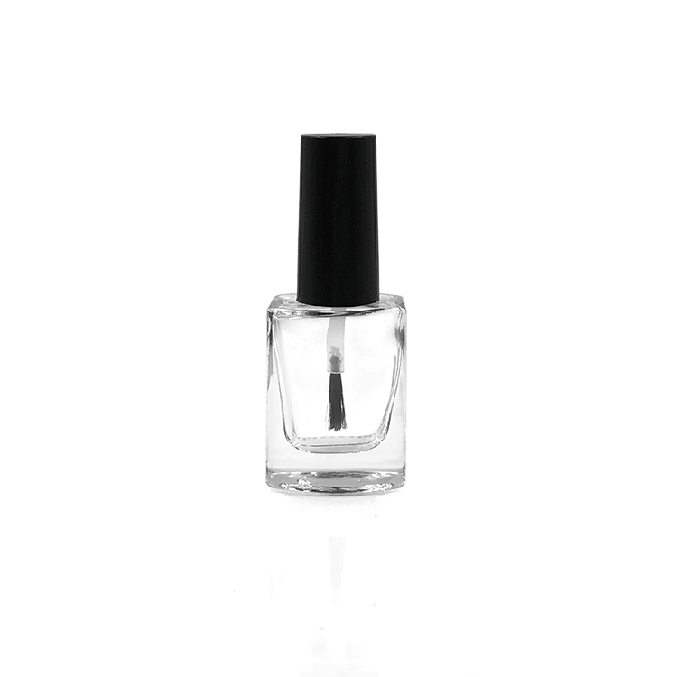 10ml new empty square nail polish bottle with brush cheap cap , High ...