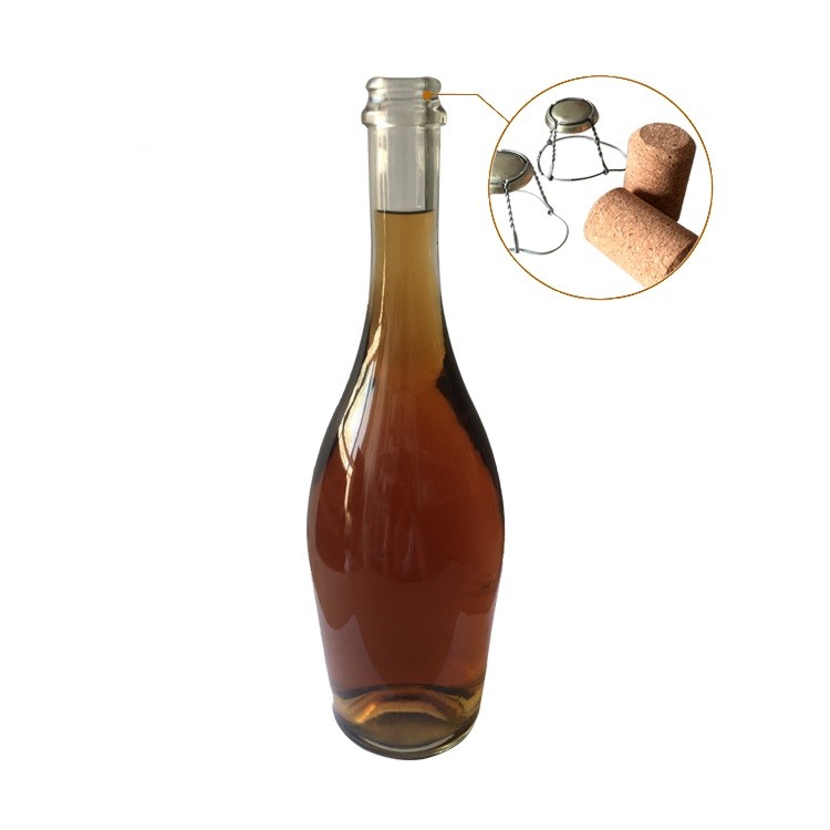 Wholesale 750 ml empty clear glass bottles for wine, High Quality clear