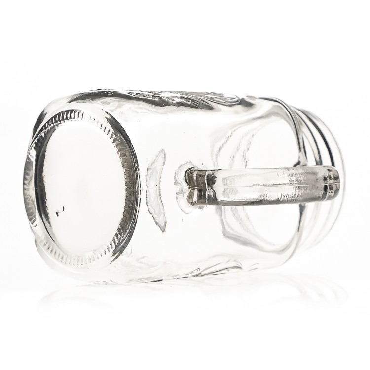 Factory Directly Supply Drinkware Type Mugs Cup 400 ml 13oz Glass Mason Jar with Handle 