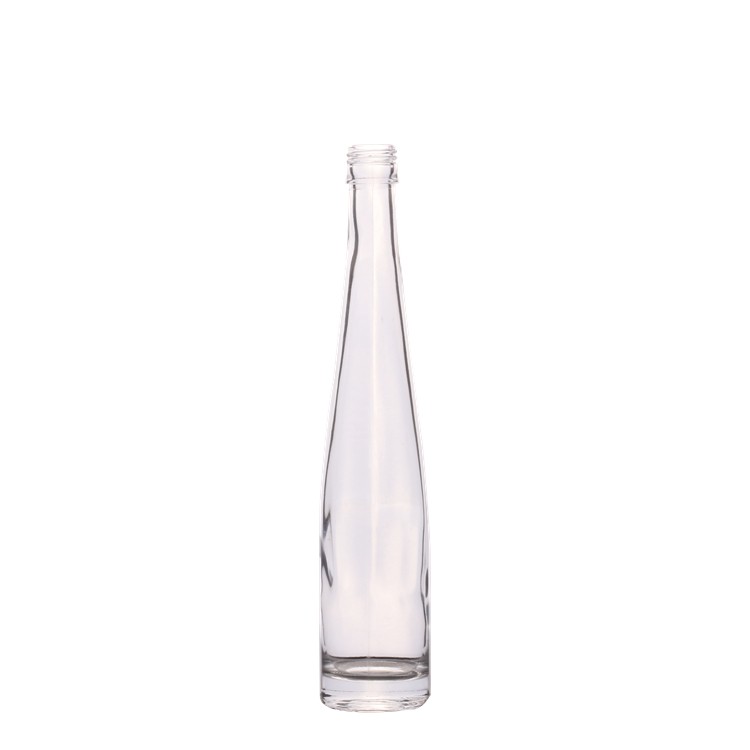 Wholesale empty transparent 250ml glass wine bottle 