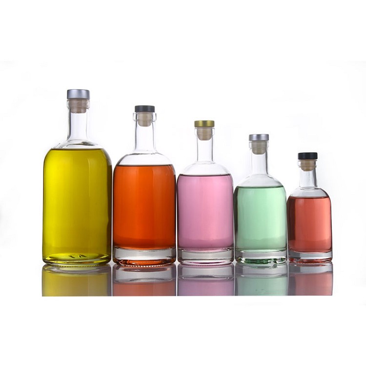 1000ml 1 liter crystal empty round liquor vodka wine alcohol glass