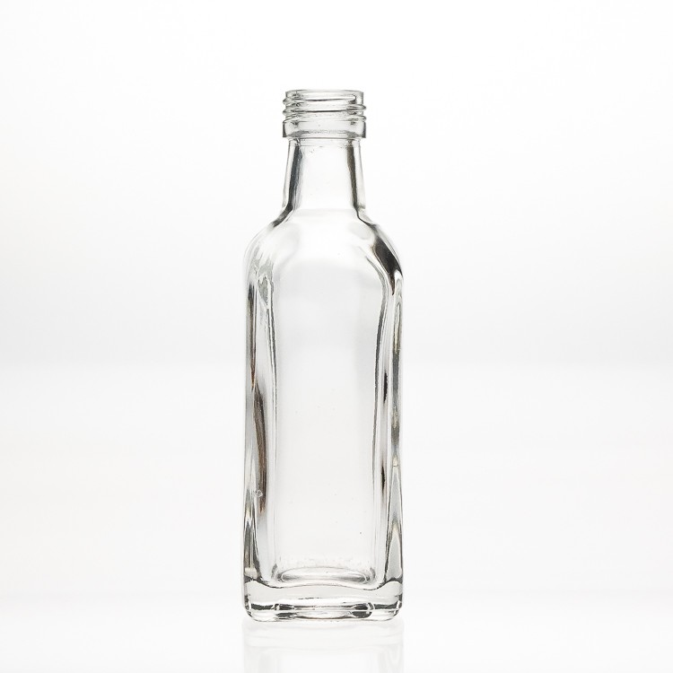 Manufacturer Wholesale 100ml Mini Square Liquor Bottles