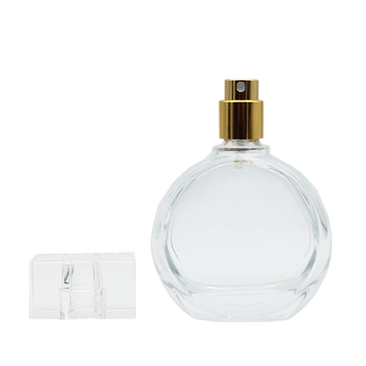Popular empty clear perfume bottles 30ml oval shaped pocket spray ...