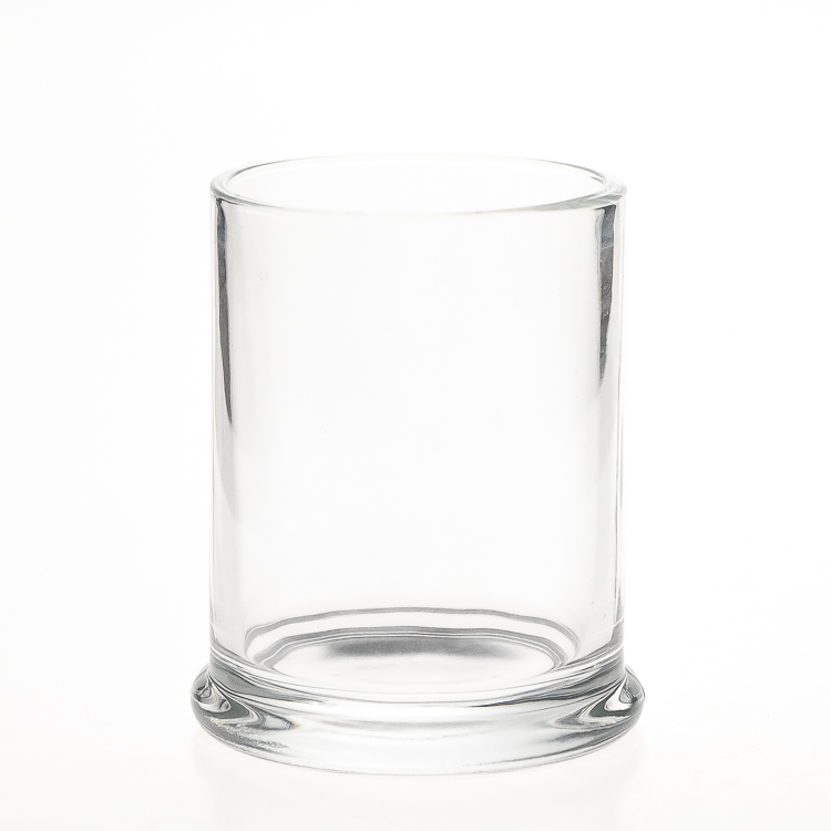 Clear Cylinder Round Dome Glassware Candle Holder 6 oz 200 ml Candle