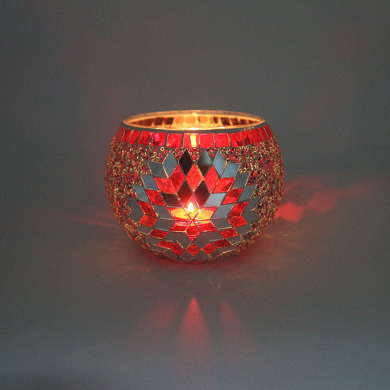 350ml Scented Mosaic Glass Votive Candle Holder, High Quality mosaic ...