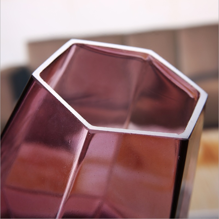 Customized Color Glass Vase for Home Decoration Glass flower Vase