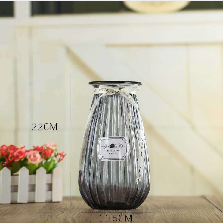 Floreros de Cylindrical Colored Glass Vase Wedding Centerpiece for Decorating Flowers