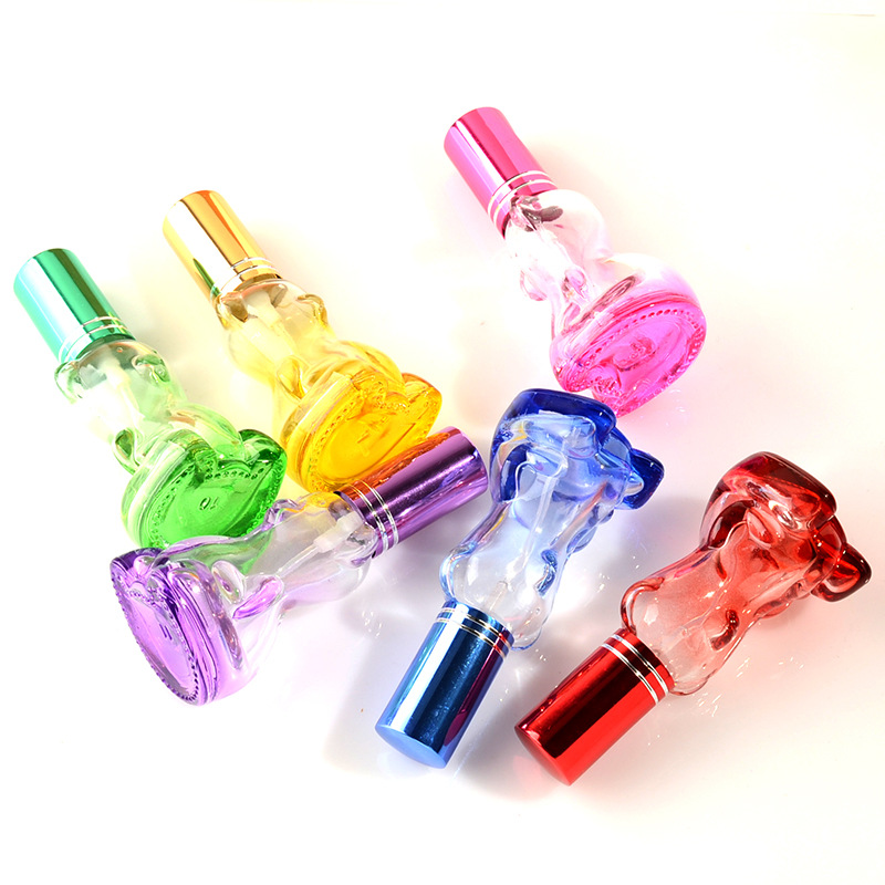 Fashion Empty Colorful Exotic Purple Art Decorative Travel Perfume Bottles