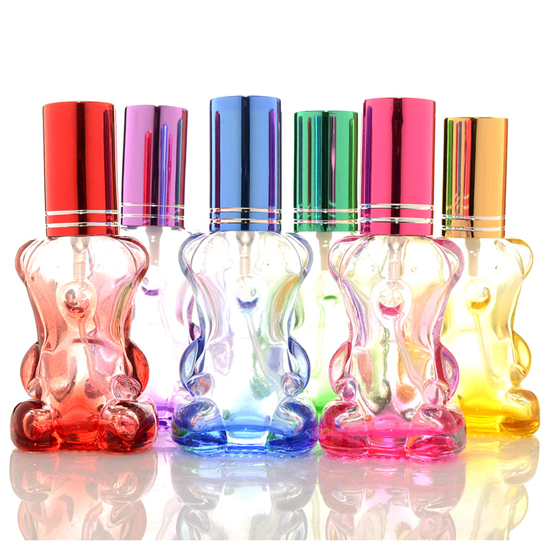 Fashion Empty Colorful Exotic Purple Art Decorative Travel Perfume Bottles