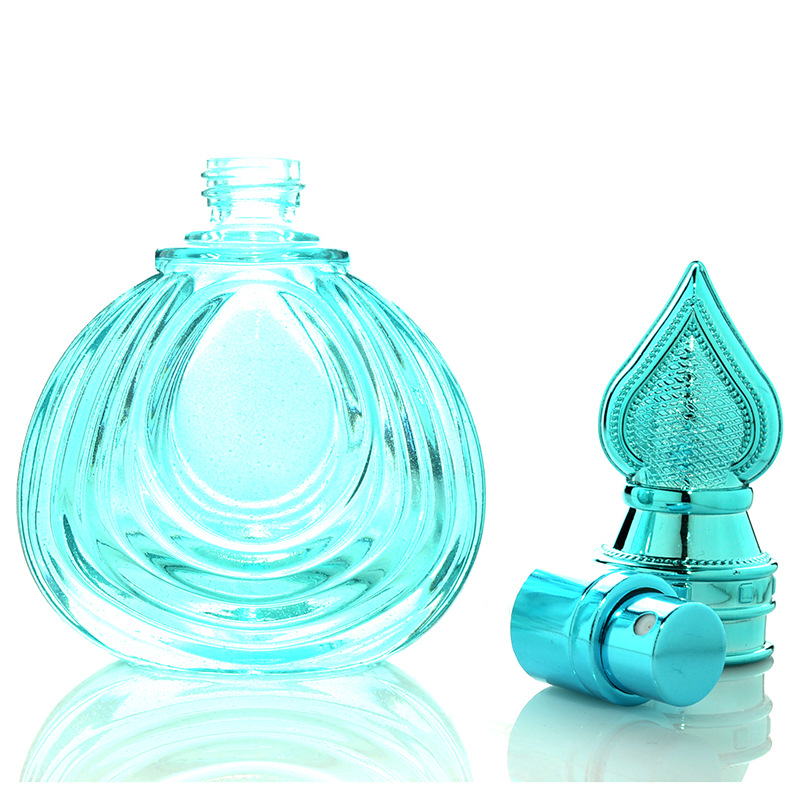 Wholesale Arabic Style Vintage Colorful Tiny Sample Glass Travel Perfume Bottles