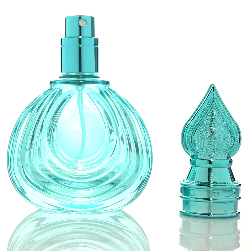 Wholesale Arabic Style Vintage Colorful Tiny Sample Glass Travel Perfume Bottles