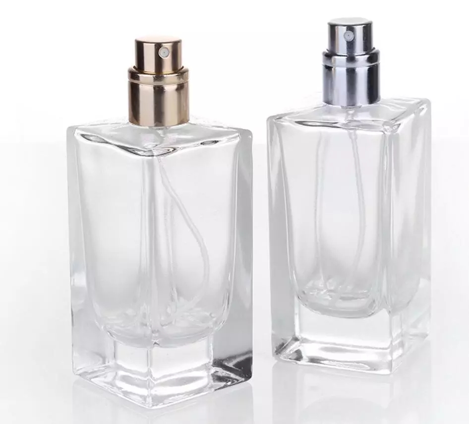 Rectangle Empty Oil Perfume Bottle Crystal Refillable 50ml Perfume ...