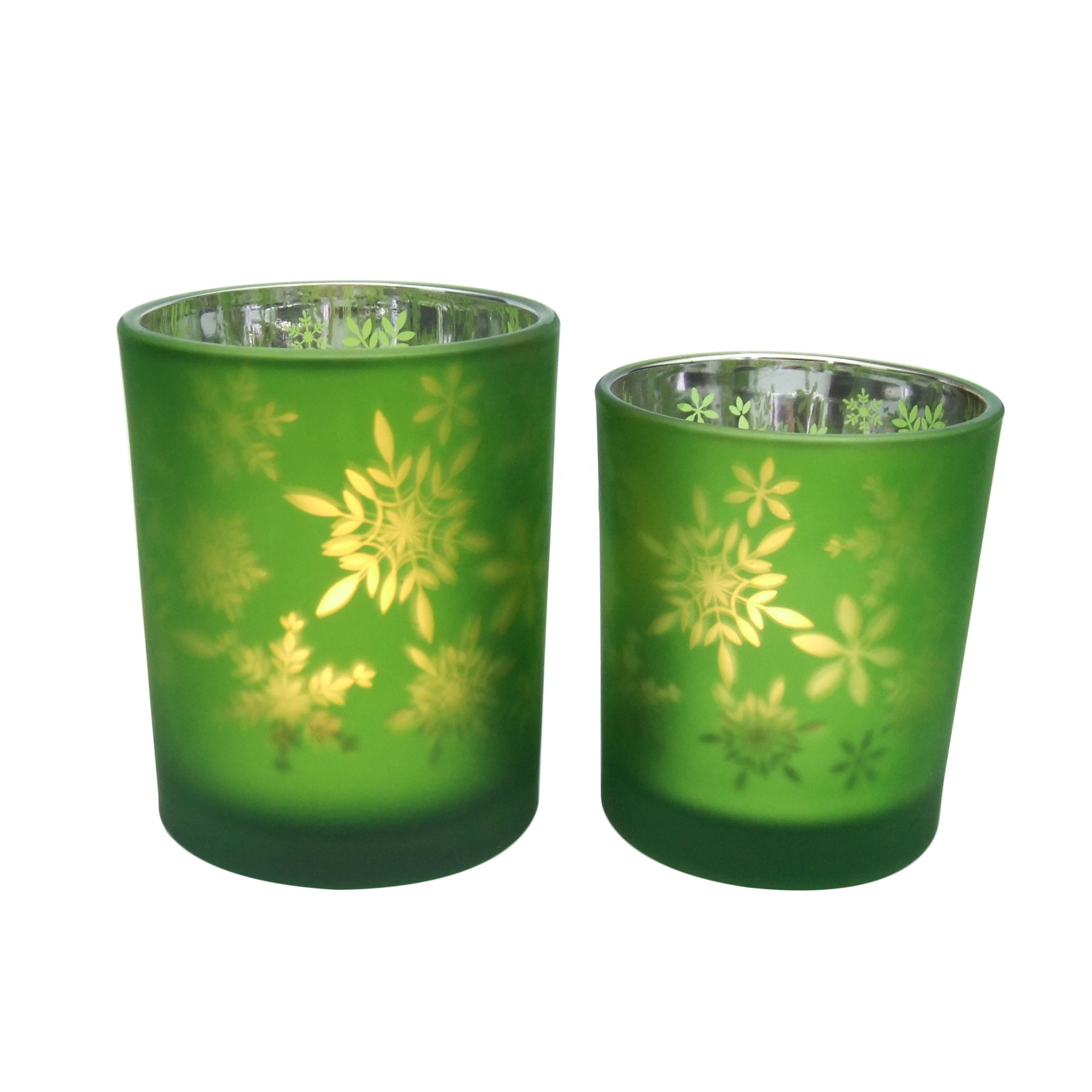 2oz votive & 3oz votive candle jars decorative laser cut glass candle ...