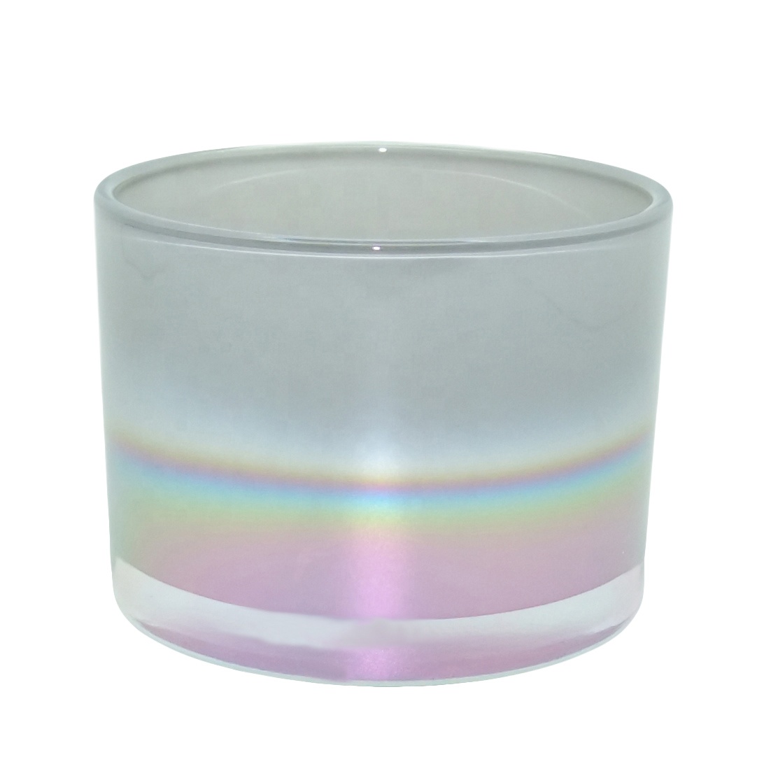 12 Oz Glass Jars Wholesale 3 Wick Iridescent Candle Jar Glass Candle