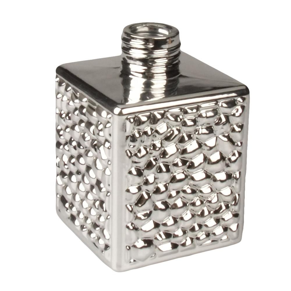 190ml designer 6oz electroplated metallic diffuser bottle empty reed