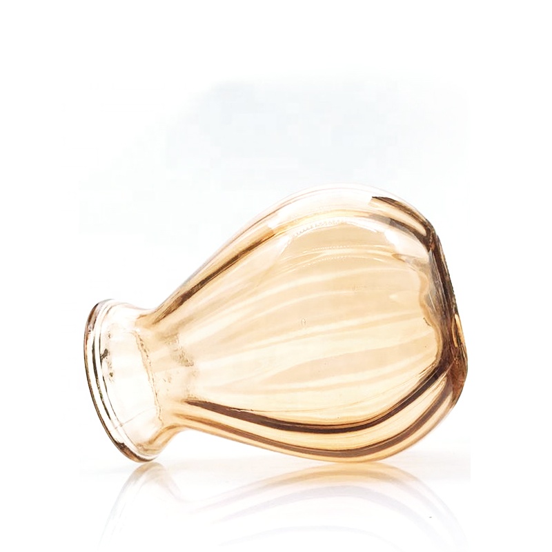 Color-coated Decorative Glass Vase Blue Glass Vase For Planting