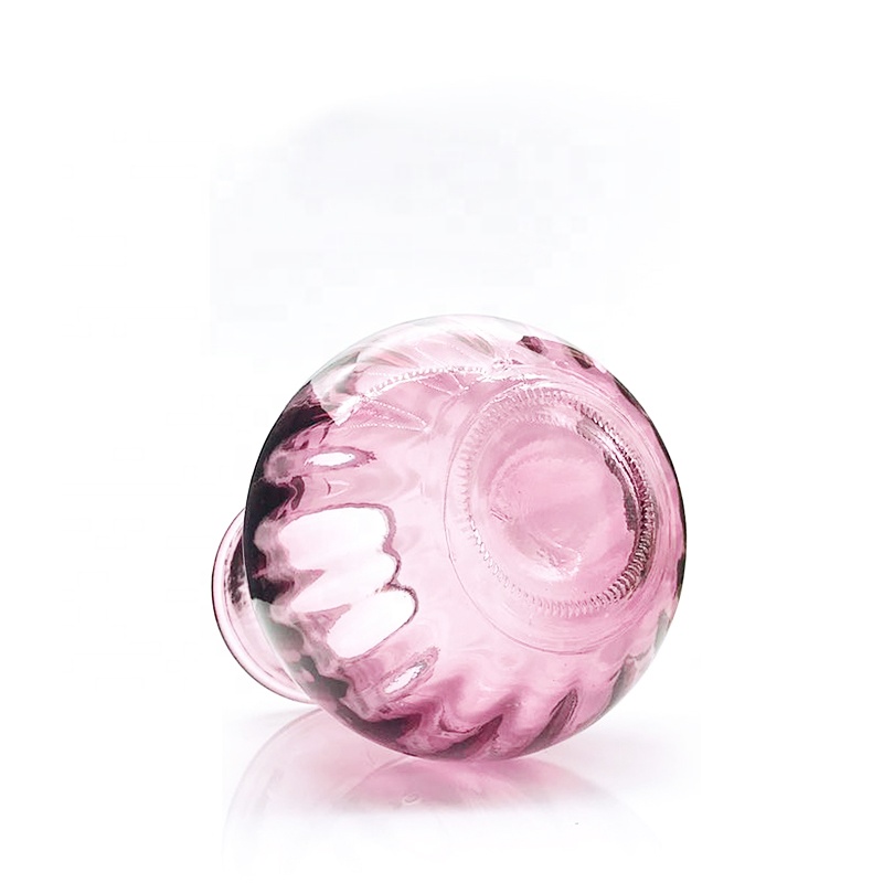 Color-coated Decorative Glass Vase Blue Glass Vase For Planting