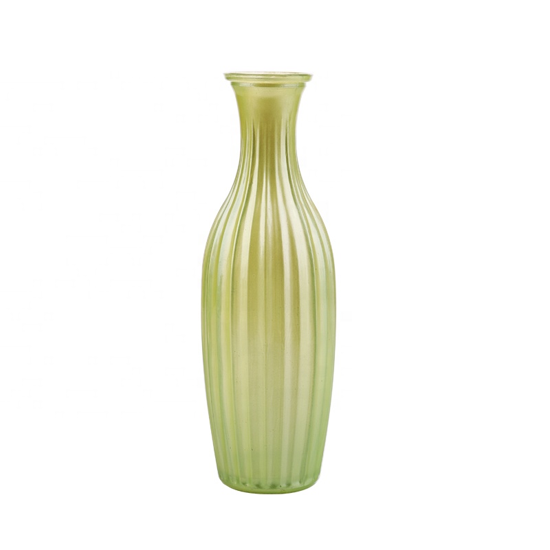 Glassware Factory Direct Supplier Cheap Glass Vase Sprayed Color Vase High Quality Glass Vase