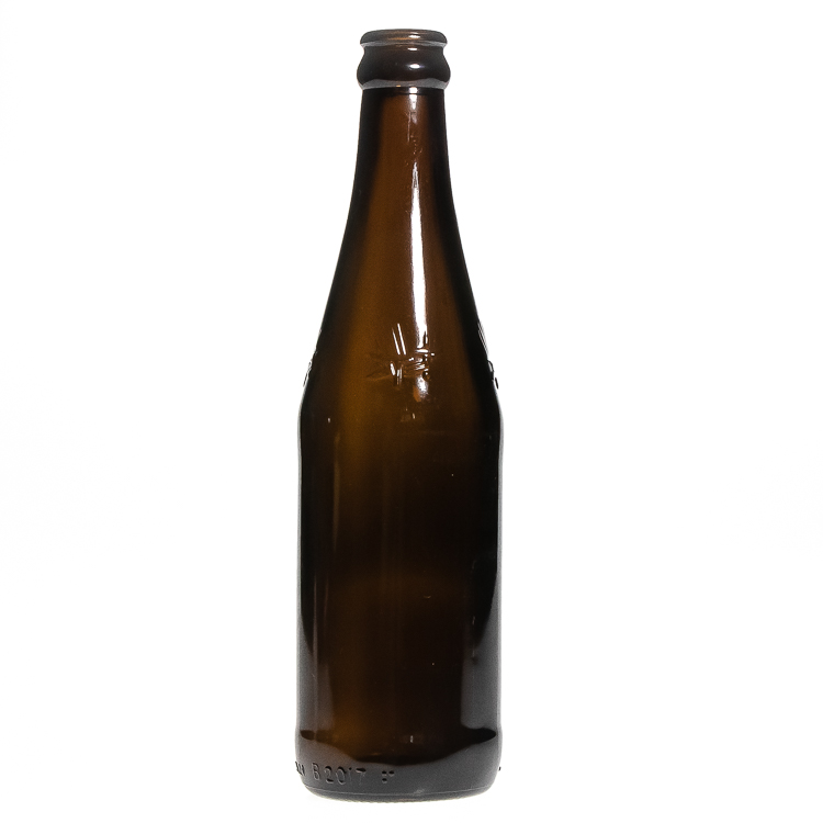 Download 12Oz Amber Beer Bottle With Condensation / 330ml Amber Glass Bottle with Lager Beer Mockup ...