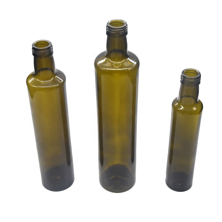 Wholesale 250ml 500ml 750ml brown Dorica Olive Oil Glass Bottle with