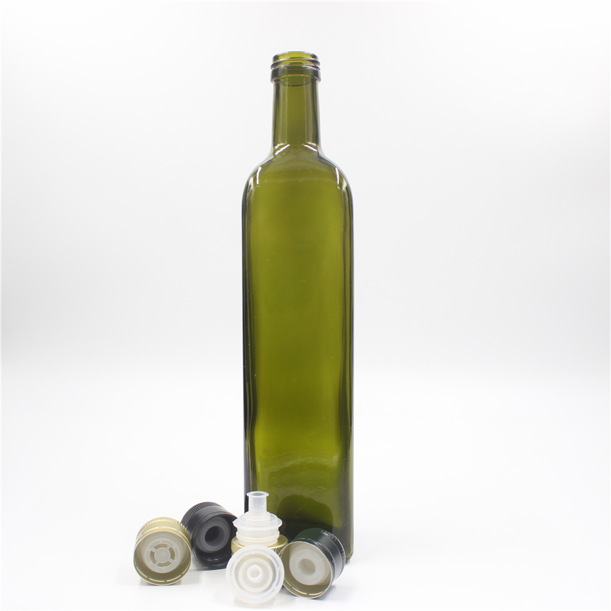 Download 100ml 250ml 375ml 500ml 750ml 100ml dark green square olive oil glass bottle with aluminum caps ...