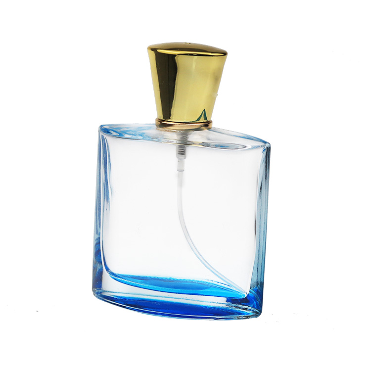 Fancy Design 100ml Flat Oval Shape Glass Perfume Bottle Rectangle Big ...