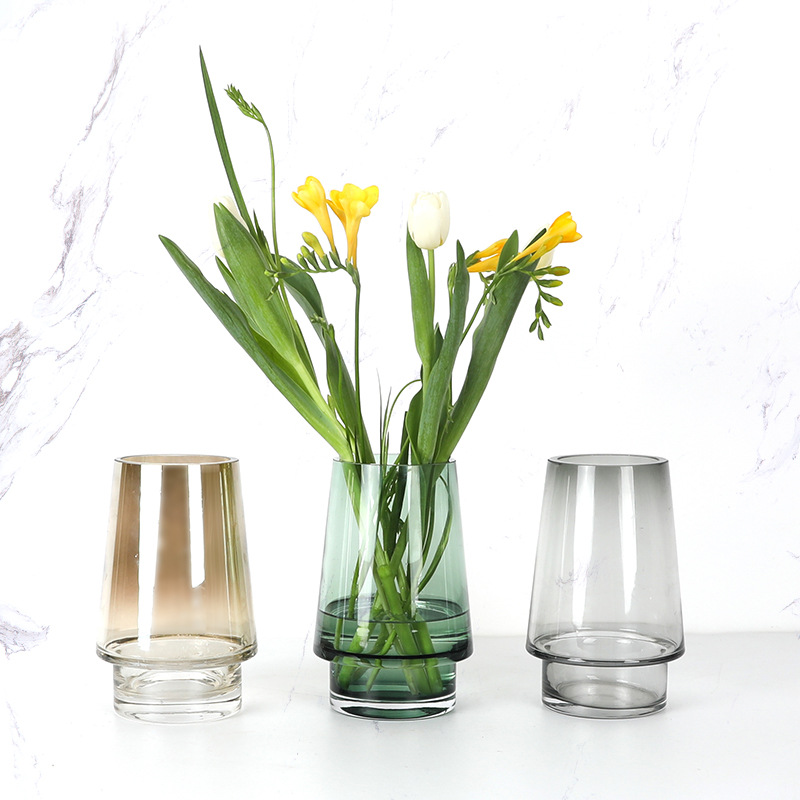 Nordic Minimalist Flower Arrangement Decorative Glass ...