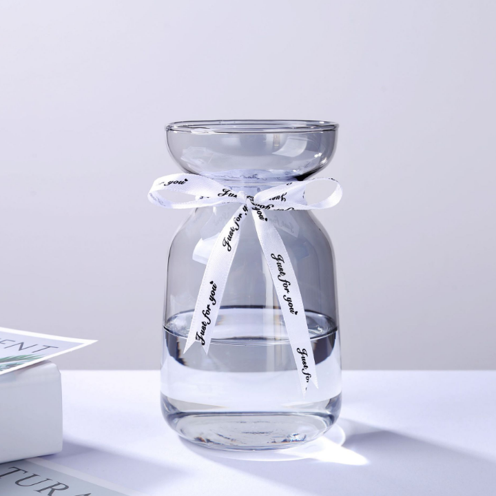 Download Wholesale Small Round Popular Vintage Style Amber Colored Glass Vase Flower Vases For Home Decor ...