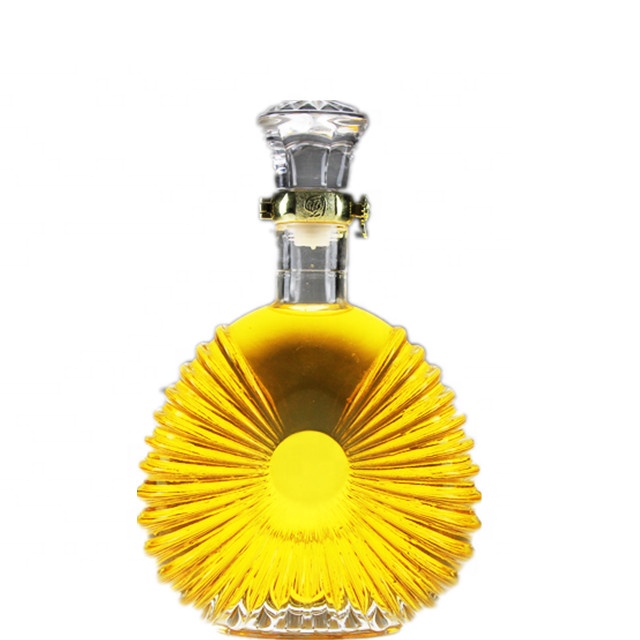 in stock Large Capacity 750ml High Quality XO shaped Crystal Glass Bottle 