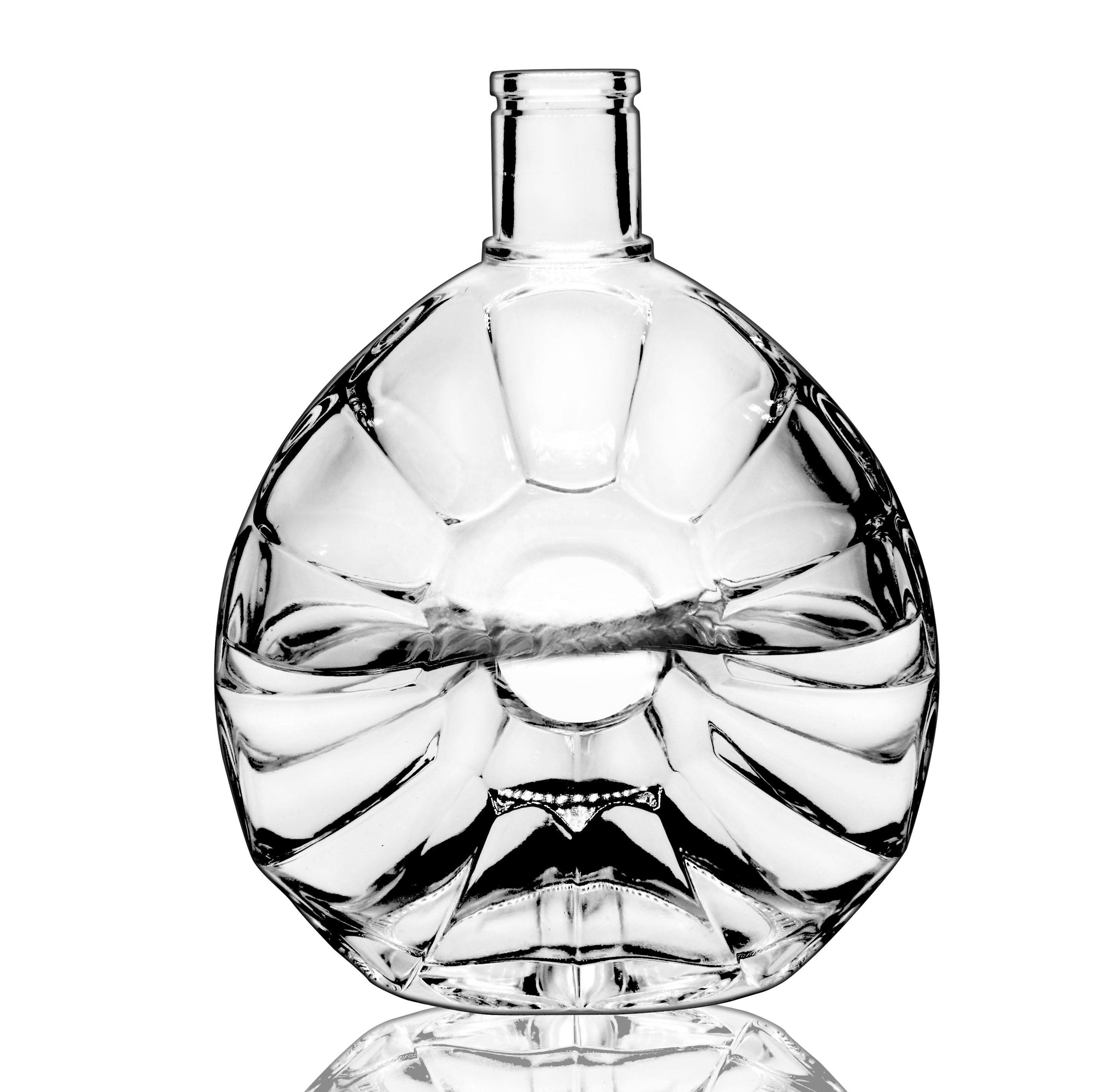 Superior Quality Crystal Glass 700ml Xo Cognac Rum 500ml Brandy Bottles