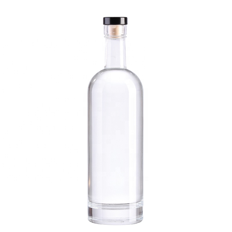 wholesale frosted vodka bottle 500ml 750ml 1000ml custom bottle flint vodka bottle 