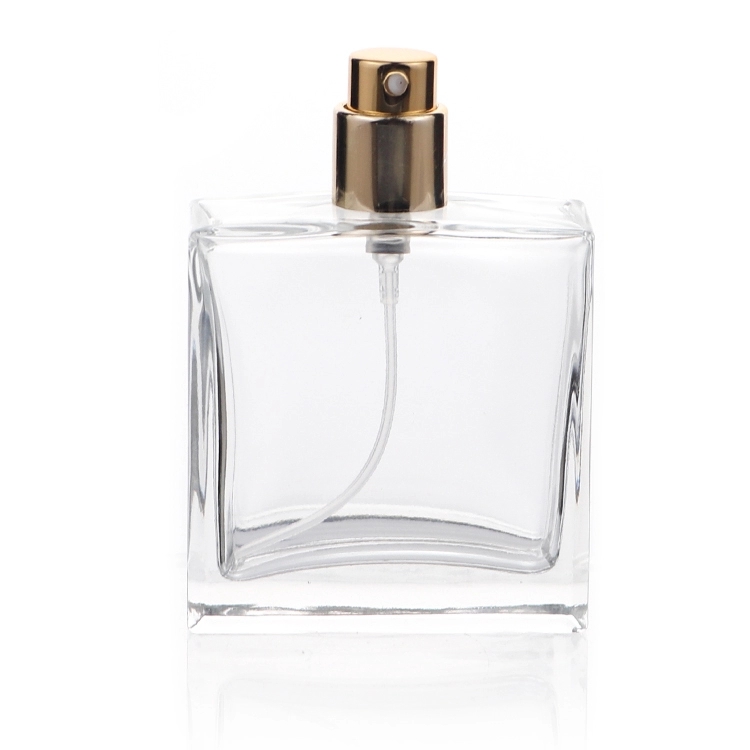 Luxury Empty 50 Ml Square Perfume Glass Bottle Wholesale With Spray ...