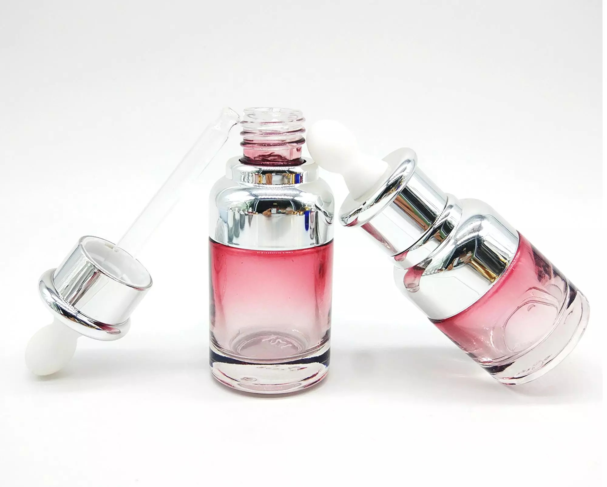 Factory Direct Sales Acrylic Essence oil bottles Liquid Pump bottle High-end cosmetics container 