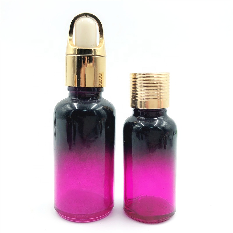 50ml Purple And Black Color Glass Essential Oil Bottle With Child ...