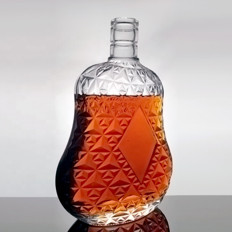 Luxury High End Quality 1.5 liter Xo Brandy Bottle Flat