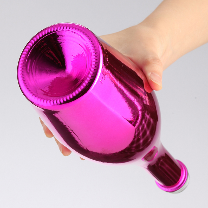 Highend colored frosted glass wine bottle sparkling wine bottle