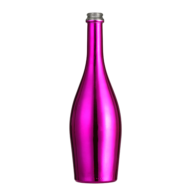 Highend colored frosted glass wine bottle sparkling wine bottle