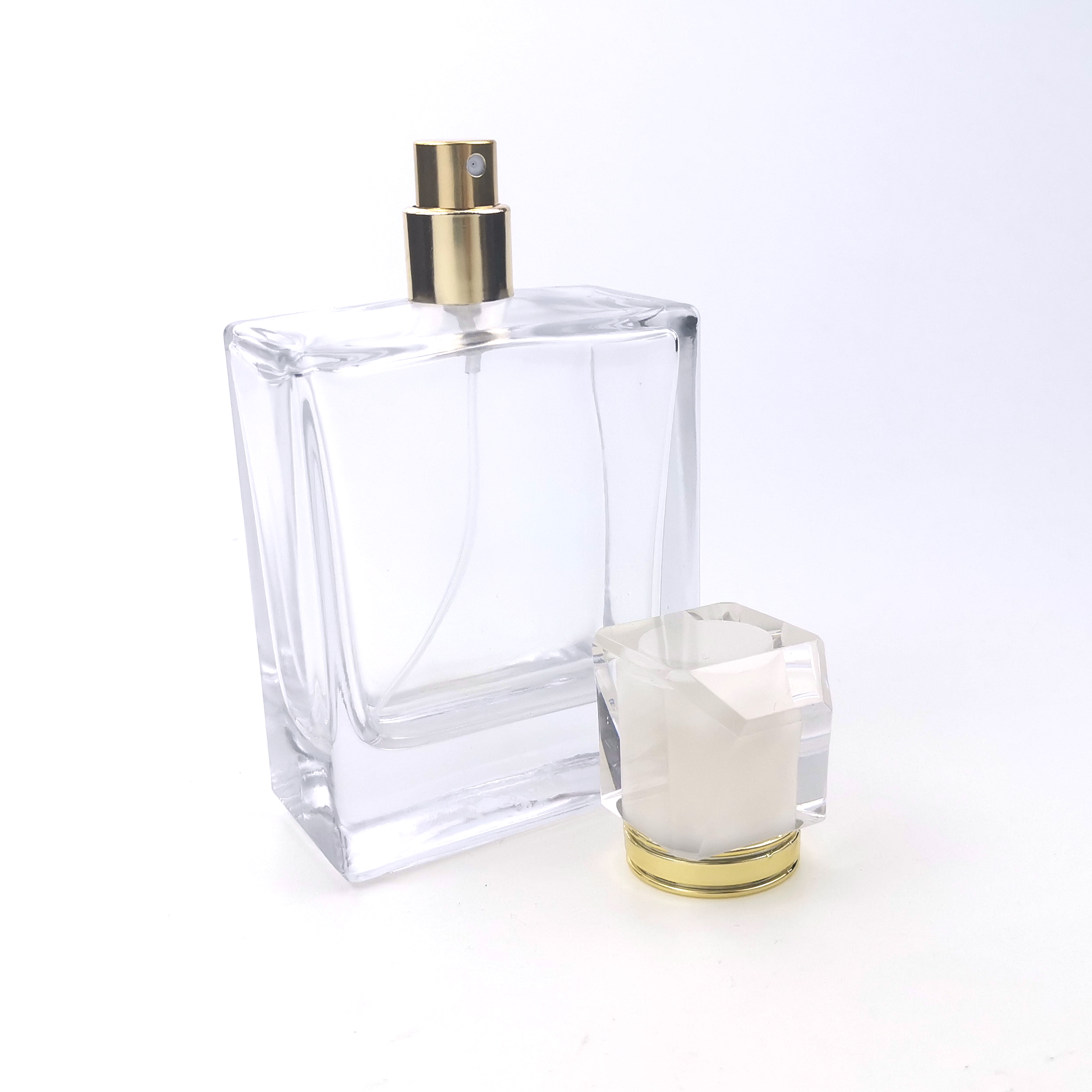 100ML Custom design glass perfume bottle with spray various perfume ...