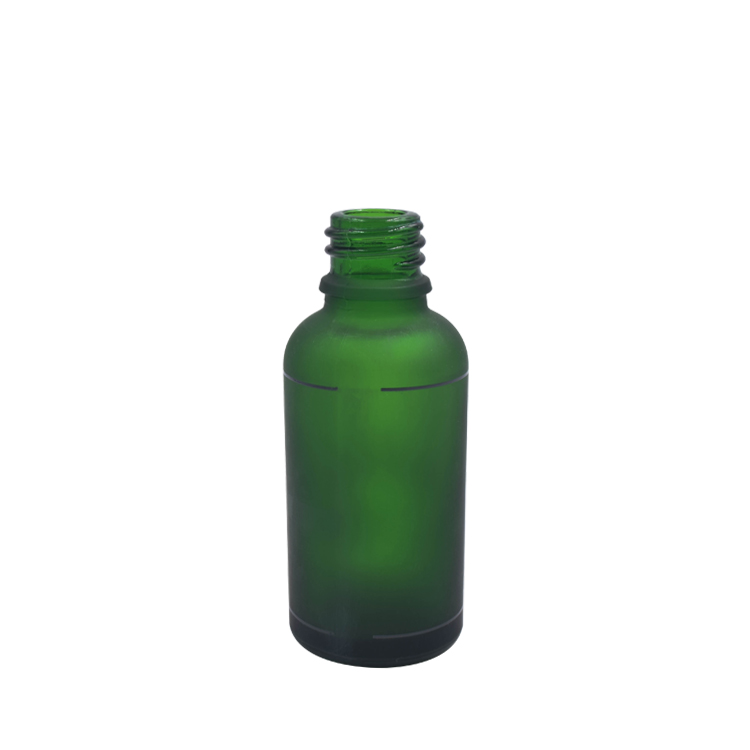 Download packaging containers green frosted glass empty bottle serum 30ml 50ml calibrated glass dropper ...