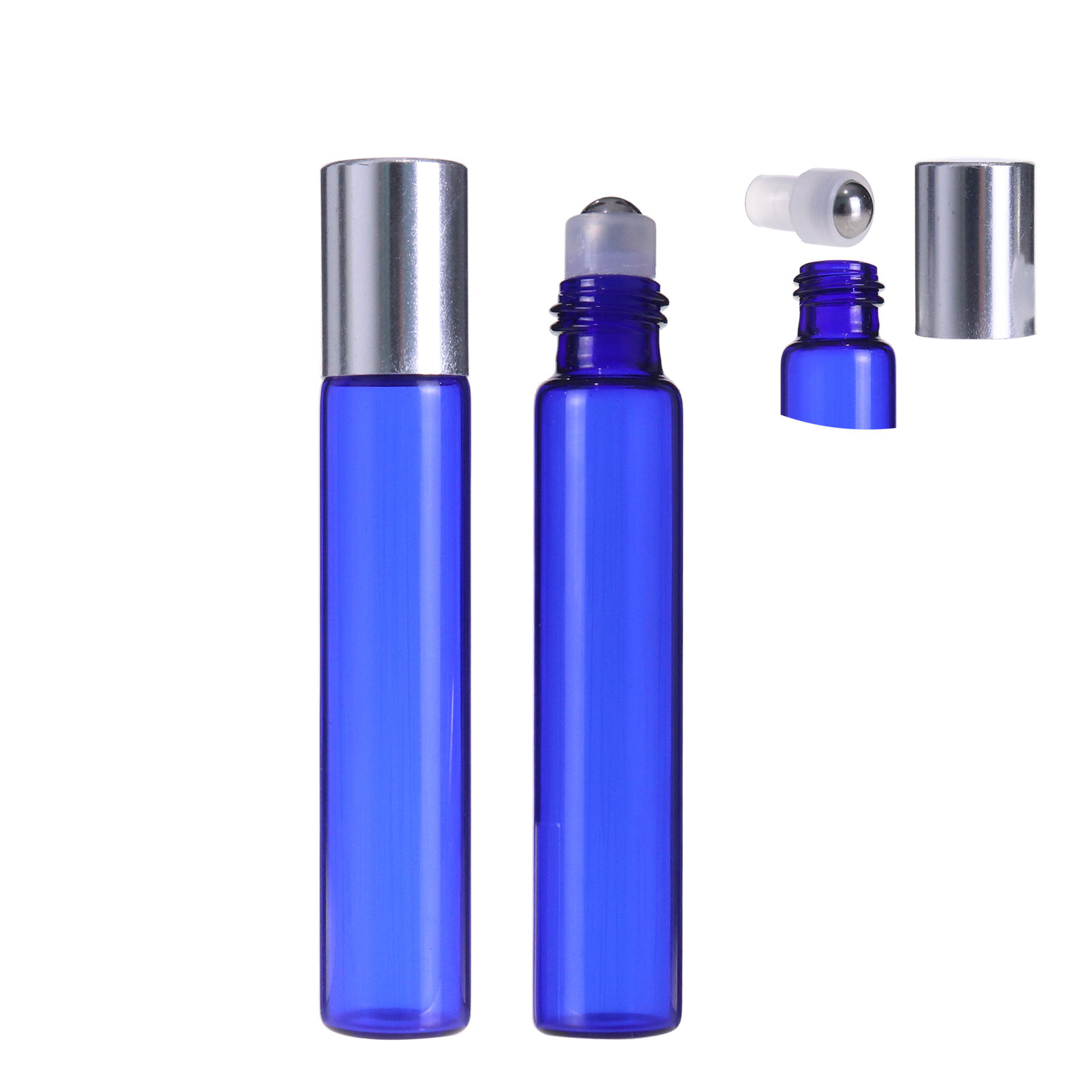1PC 10ML Colorful Roller Ball Glass Bottle Small For Perfume Essential