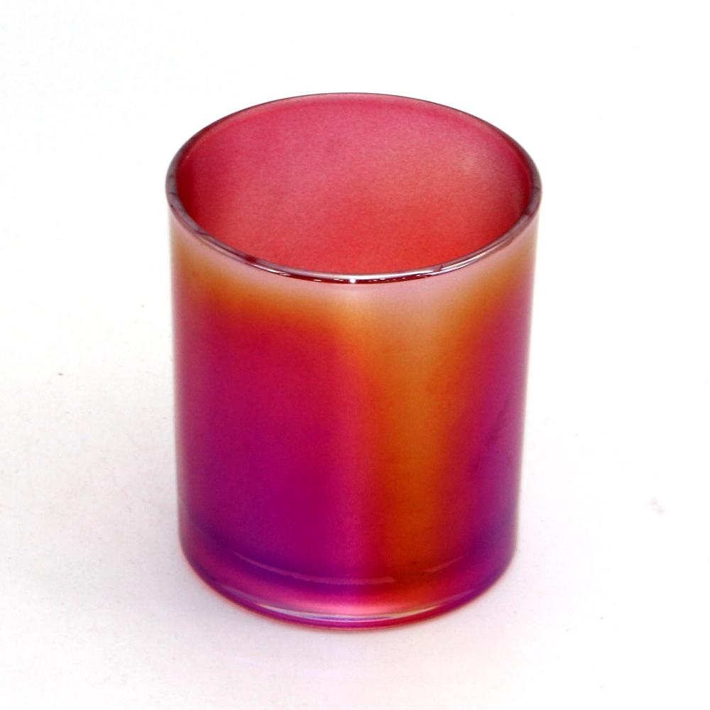 Wholesale Iridescent Glass Candle Jar For Candle Making High Quality