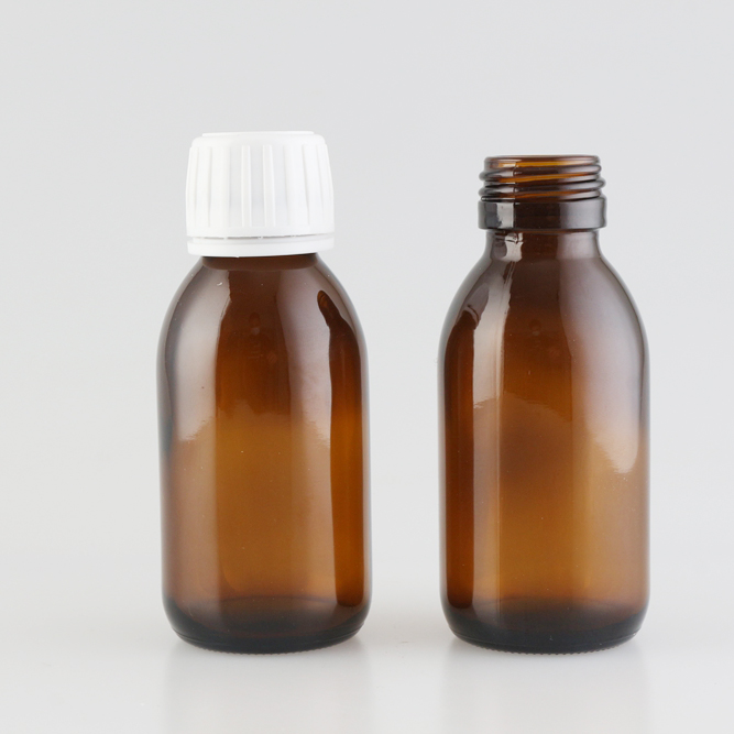 50 ml pharmaceutical grade bottles amber syrup medicine glass bottle