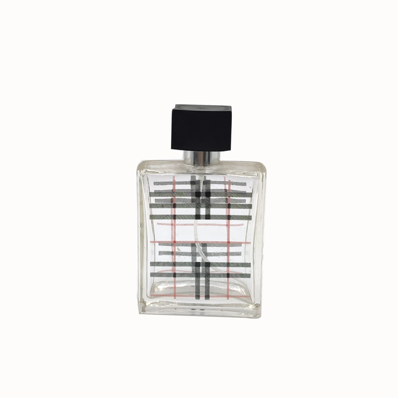 High quality glass perfume spray bottle square bottom noble perfume bottle 