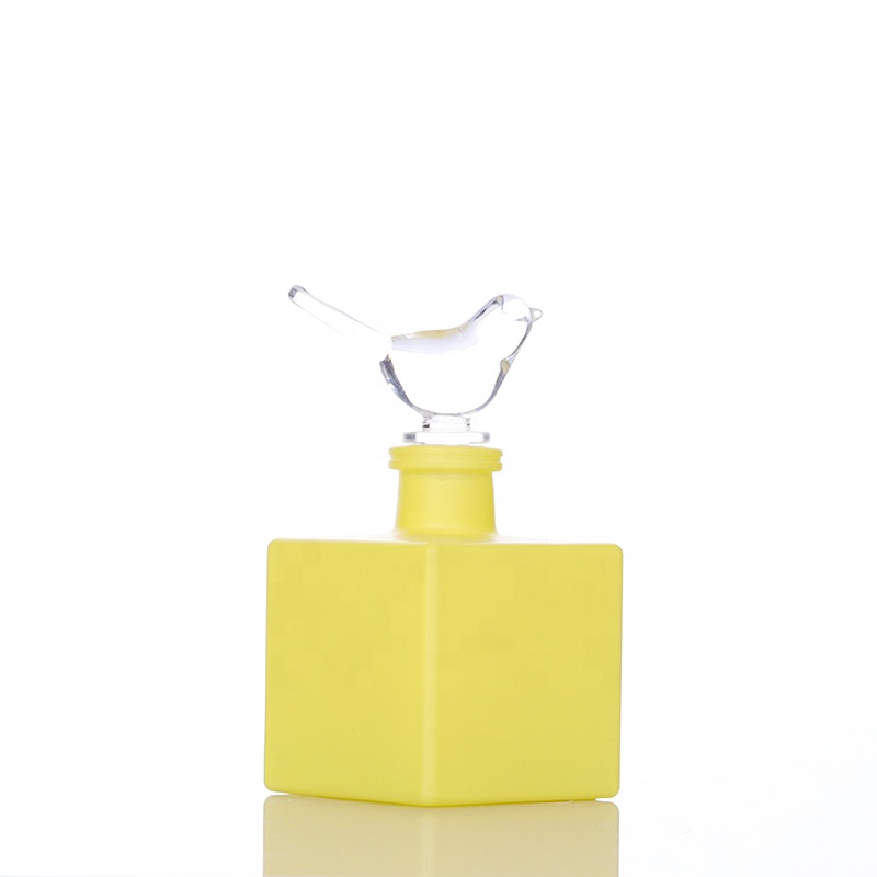200ml clear cosmetics square diffuser aromatherapy essential oil glass bottle