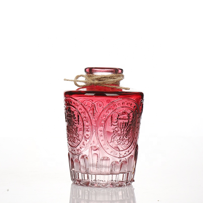 150ml carved glass reed diffuser bottles reed diffuser with rattan sticks 