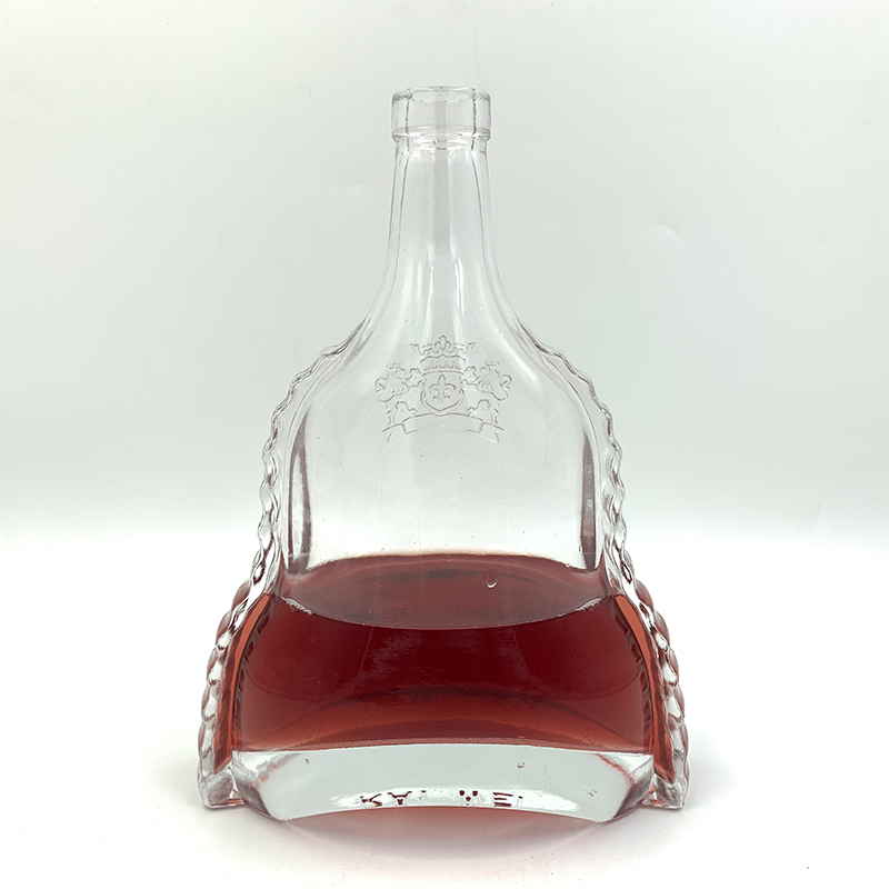 Custom 700ml Bell Shaped High Quality Cheap Glass Bottle For Wine Xo Whisky Tequila, High