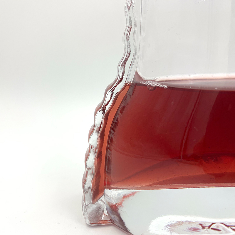 Custom 700ml Bell Shaped High Quality Cheap Glass Bottle For Wine Xo