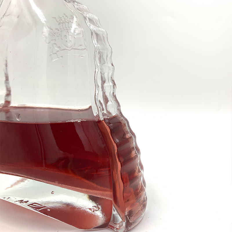 Custom 700ml Bell Shaped High Quality Cheap Glass Bottle For Wine Xo