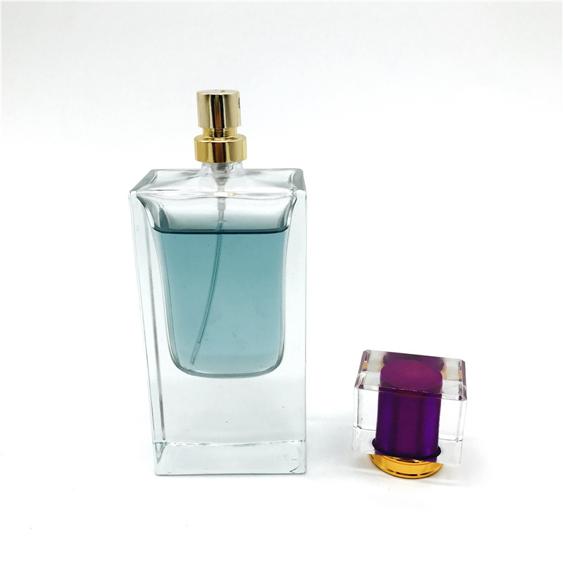 rectangle clear refillable spray perfume bottles 50ml glass, High ...