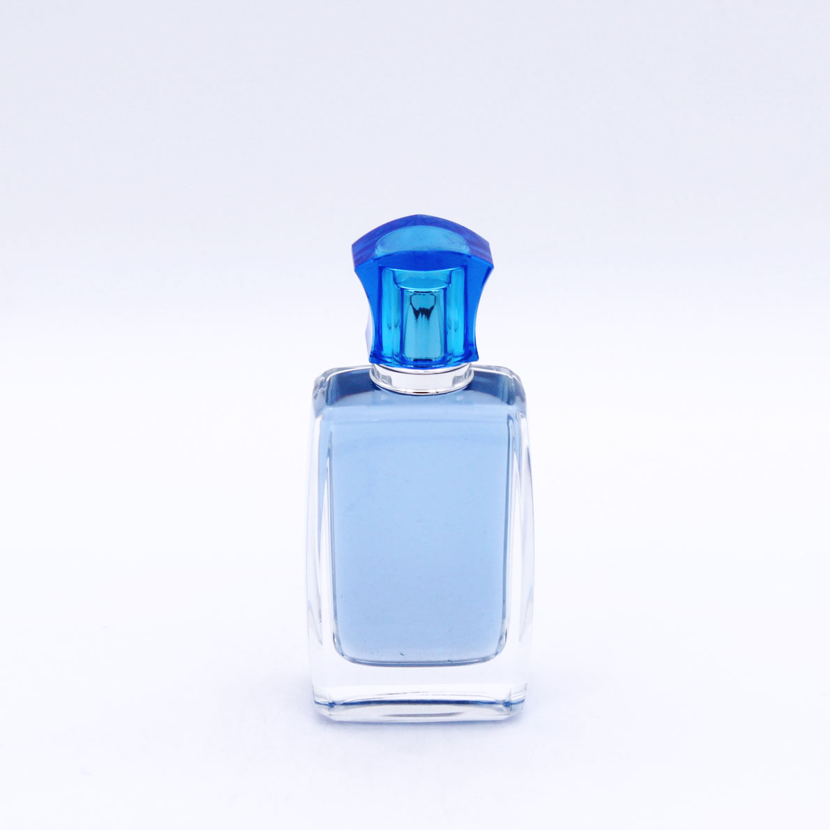 square cylindrical 100ml wholesale transparent high quality perfume bottles 
